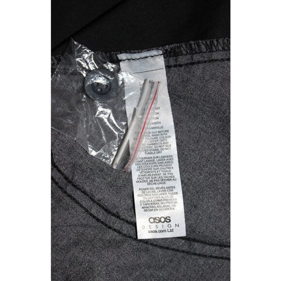 ASOS DESIGN Curve Oversized Cargo Trousers in Washed Black (Sz. 20) - Picture 5 of 7